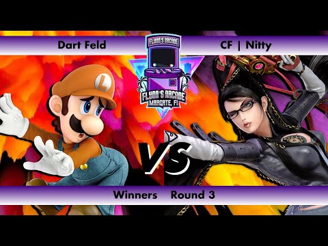 Flynn's Arcade 080 Winners Round 3 - Dart Feld (Luigi) vs CF | Nitty (Bayonetta) SSBU Tournament