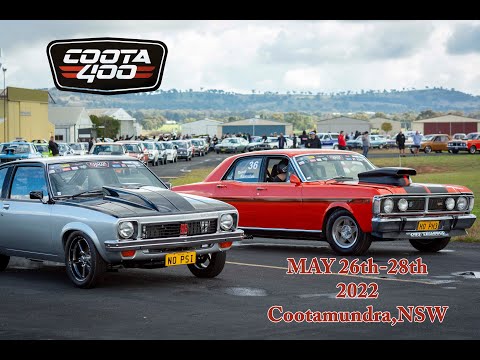 COOTA400 Street Muscle Car Battle 2022 Drag Racing at Cootamudra Airport