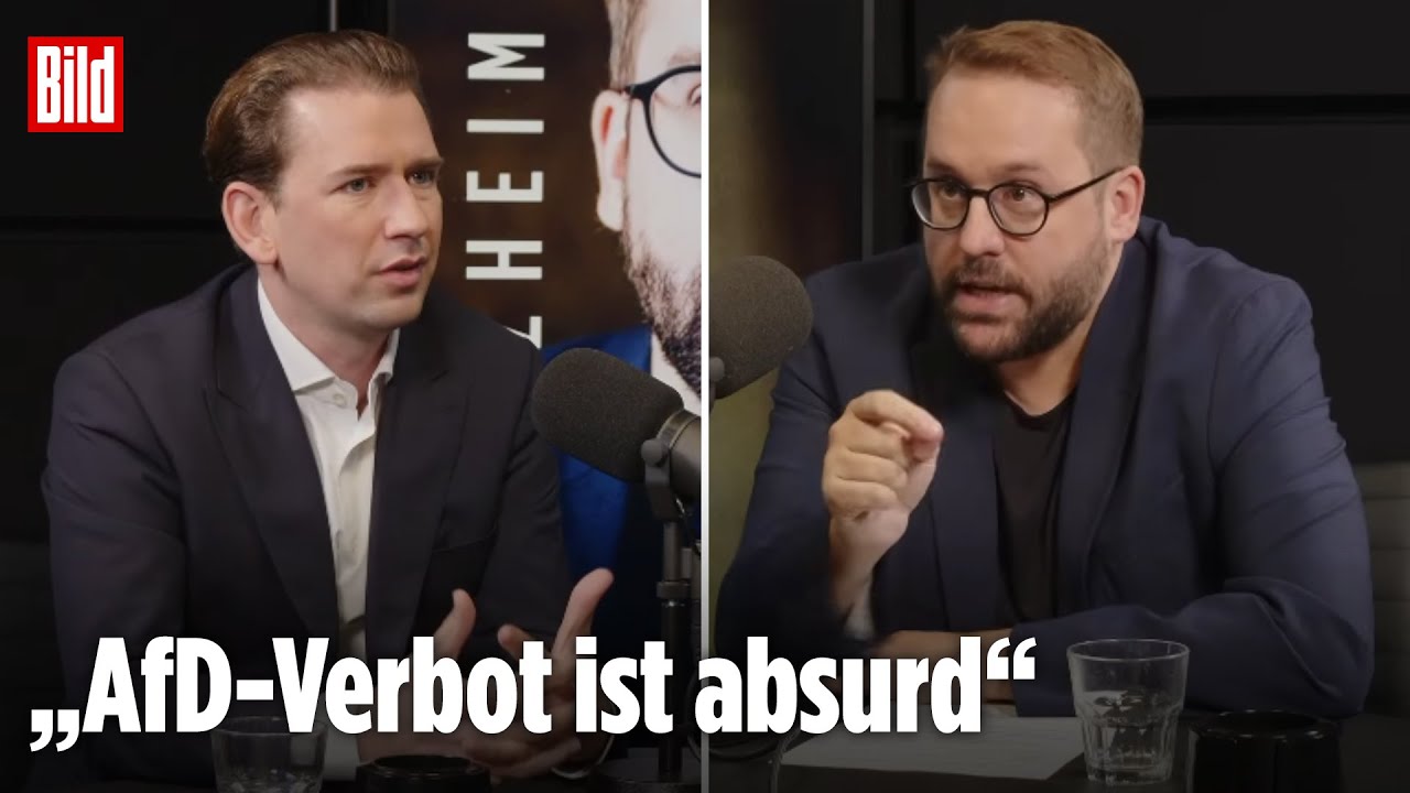 Sebastian Kurz: AfD-Verbotsverfahren, Putin, Trump, Politik-Rückkehr | RONZHEIMER.
