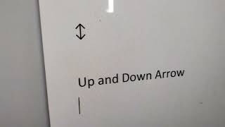Up and Down Arrow Symbol Keyboard Shortcut