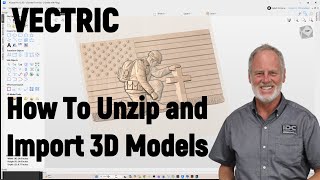 How to Unzip & Import 3D STL Files into Vectric VCarve & Aspire – IDC Woodcraft Tutorial