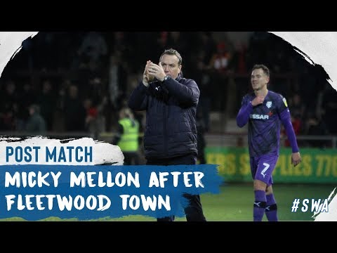 Post match | Micky Mellon (Fleetwood Town)