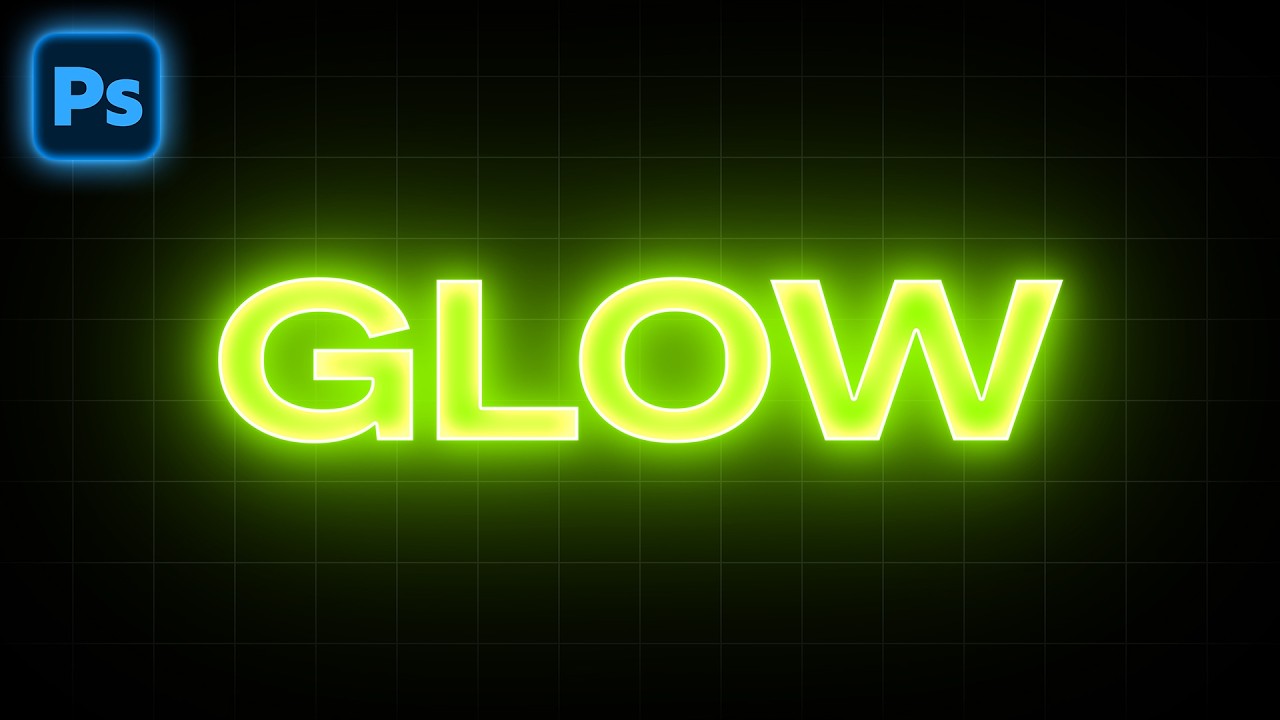 Glow Text Effect in Photoshop | Glowing Text Effect - Tutorial