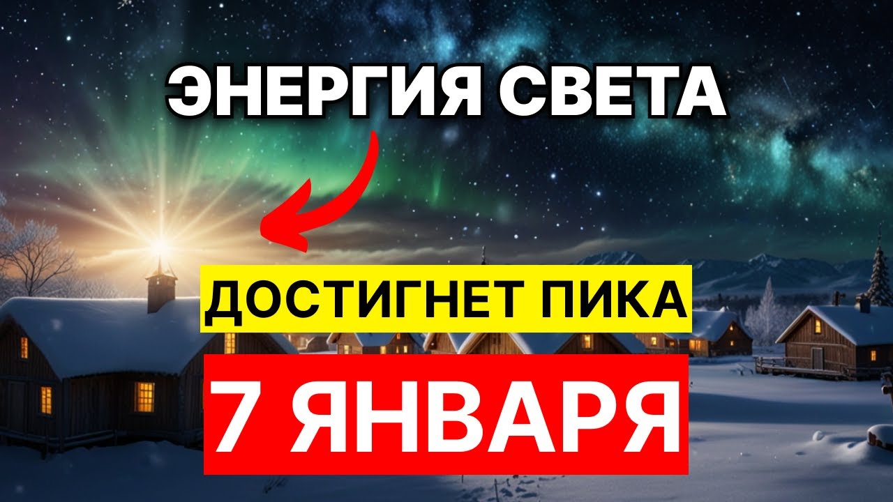 7 января энергия света достигнет пика! что это значит?