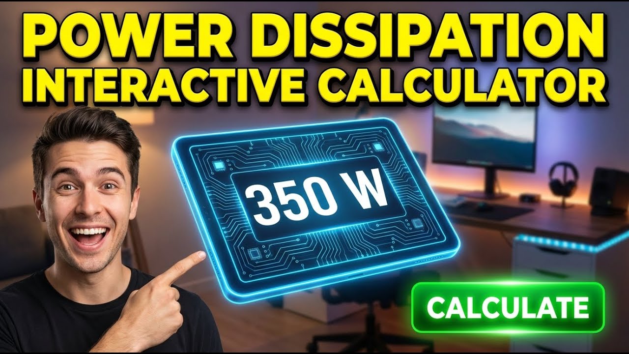 Power Dissipation Interactive Calculator
