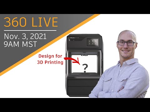 Autodesk Fusion 360 LIVE: Idea to 3D Print in Under 30 Minutes