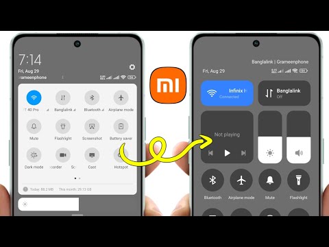 Redmi 14C Control Center Settings | Change Control Center On redmi 14c | HyperOS Control Center New