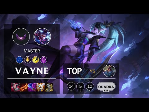 Vayne Top vs Yasuo - EUW Master Patch 12.1