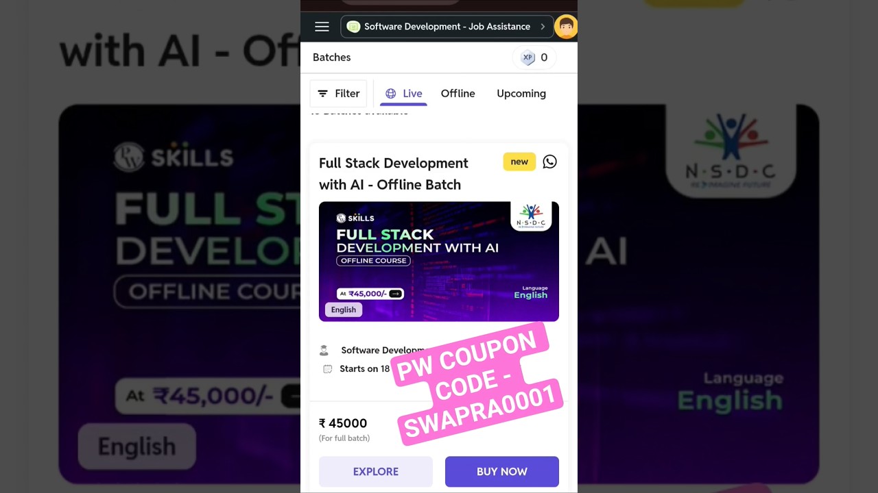Full stack Development with AI #pw #pwcouponcode #fullstack #fullstackdeveloper #webdevelopment
