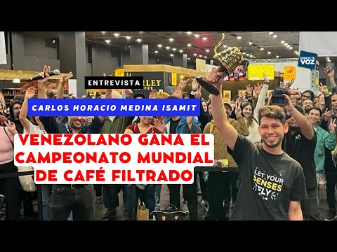 Un venezolano es el primer latinoamericano en ganar el Campeonato Mundial de Café Filtrado