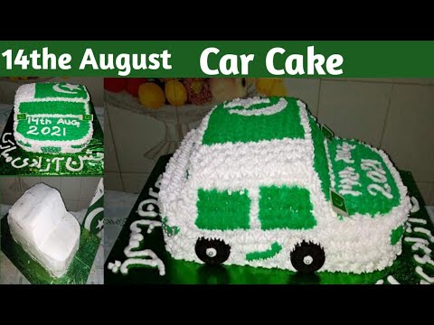 Car cake Recipe | Pakistani theme Independence Day cake | 14th August | Mehwish ki Cooking Baking.