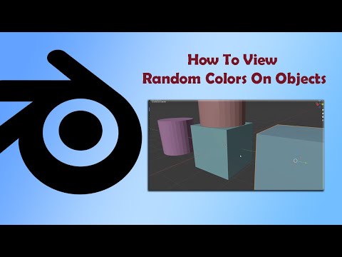 Blender Tutorial How To View Random Colors On Objects
