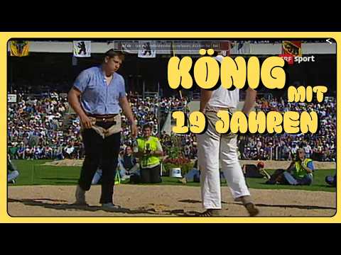 Abderhalden Jörg becomes Schwinger King 1998 in Bern