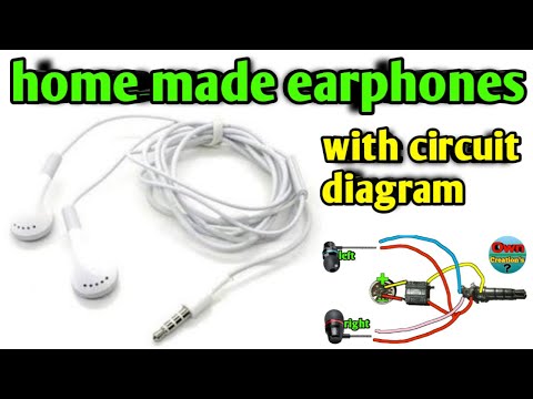 how to make earphones at home । earphone circuit...