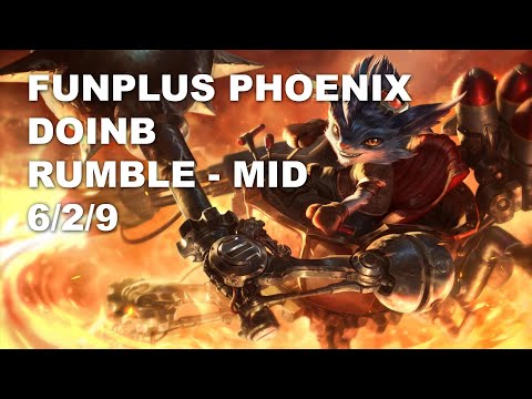 FunPlus Phoenix Doinb Mid Rumble vs Irelia - KR Challenger Rank Game