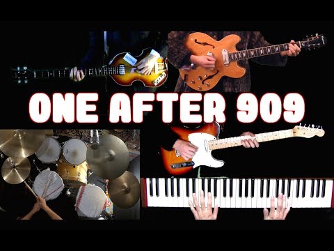 One After 909 - Guitars, Bass, Drums and Keyboards - Instrumental Cover Video