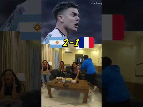 REACCIÓN PENALES ARGENTINA vs FRANCIA de FINAL de QATAR 2022 🏆🇦🇷😱 #shorts