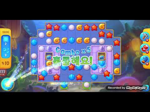 fishdom gameplay / level 5856 / It is like the ads? / thank you