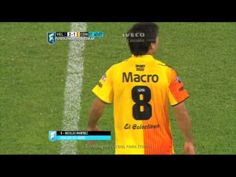 Gol de Martínez.Vélez 2 Crucero 1.Fecha 2.Torneo Primera División 2015.FPT