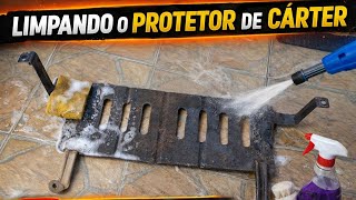 Antes e Depois: Limpeza Pesada no Protetor de Cárter