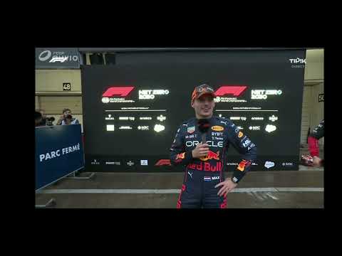 old guy informs Max Verstappen he is world champion 2022