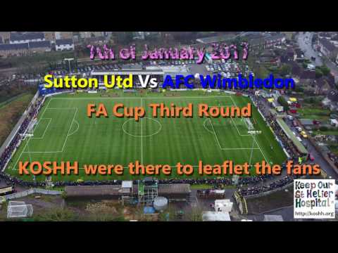 FA Cup 3rd Round - Sutton United vs AFC Wimbledon