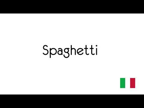 How to Pronounce Spaghetti in Italian