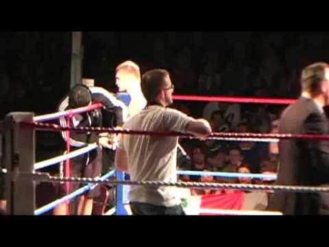 Alexander Jacobsen (Blue shorts) vs Brian Merrigan (Black shorts) IKF European title match
