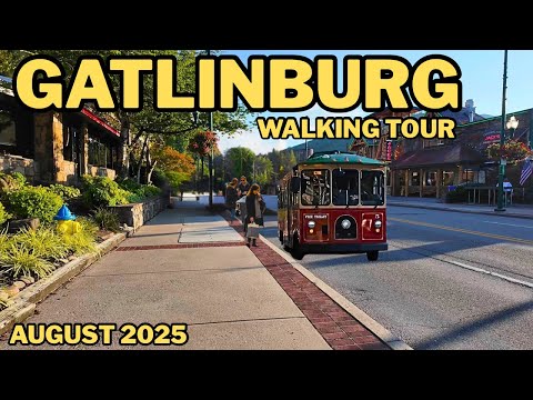 Gatlinburg, Tennessee-POV-August 2025- Back To School Crowd Level: Sights and Sounds of the Strip