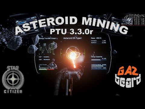Asteroid Mining | Star Citizen 3.3 PTU Gameplay