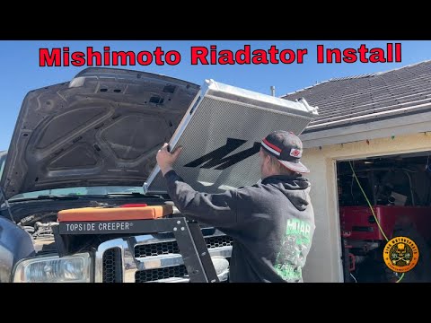 How To Install Mishimoto Radiator 2003 2007 Ford Powerstroke 6 0L