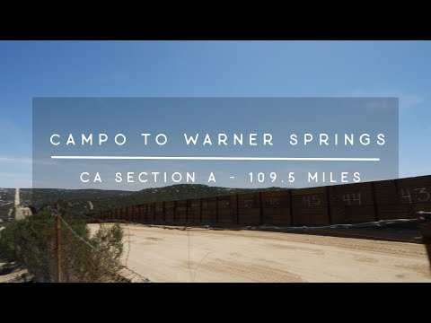PCT 2018 - California Section A - Campo to Warner Springs