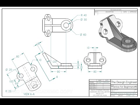 Solid Edge 2024 Tuturial - Practice for Beginners # 8