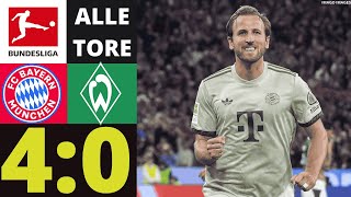 Kane's 100th Bayern goal! FC Bayern Munich vs. SV Werder Bremen 4-0 | ALL GOALS ALL HIGHLIGHTS