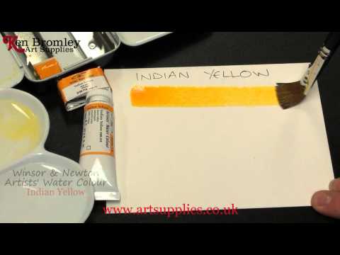 Winsor & Newton Artists' Water Colour paint Indian Yellow 319 Series 1