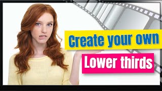 How to make a lower third
