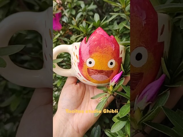 Vídeo relacionado con STUDIO GHIBLI Taza de cerámica impresa en color blanco, en embalaje transparente.
