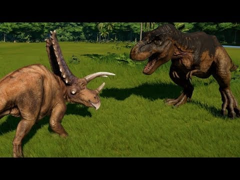 Pentaceratops vs T-Rex, Indominus Rex, Indoraptor, Spinoraptor, Spinosaurus, Giganotosaurus & Carcha