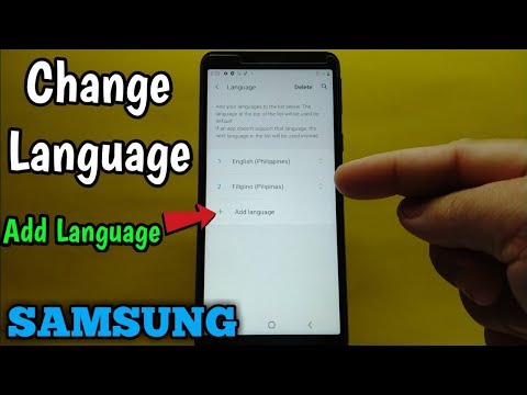 How to change language on Samsung Galaxy A01 Core