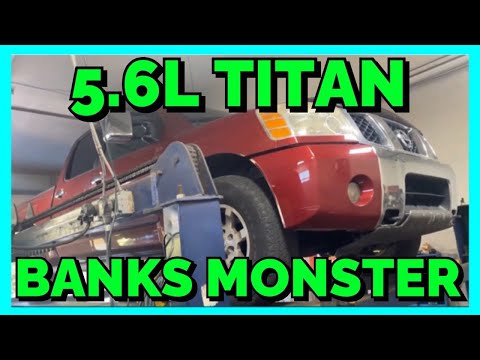2005 Nissan Titan 5.6L TRUE DUAL EXHAUST w/ BANKS MONSTER!