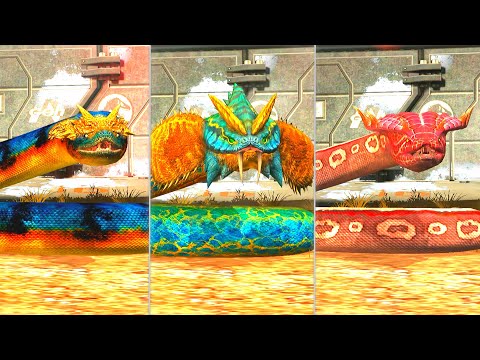 TITANOBOA VS DILOPHOBOA VS GIGANTOPHIS | JURASSIC WORLD THE GAME