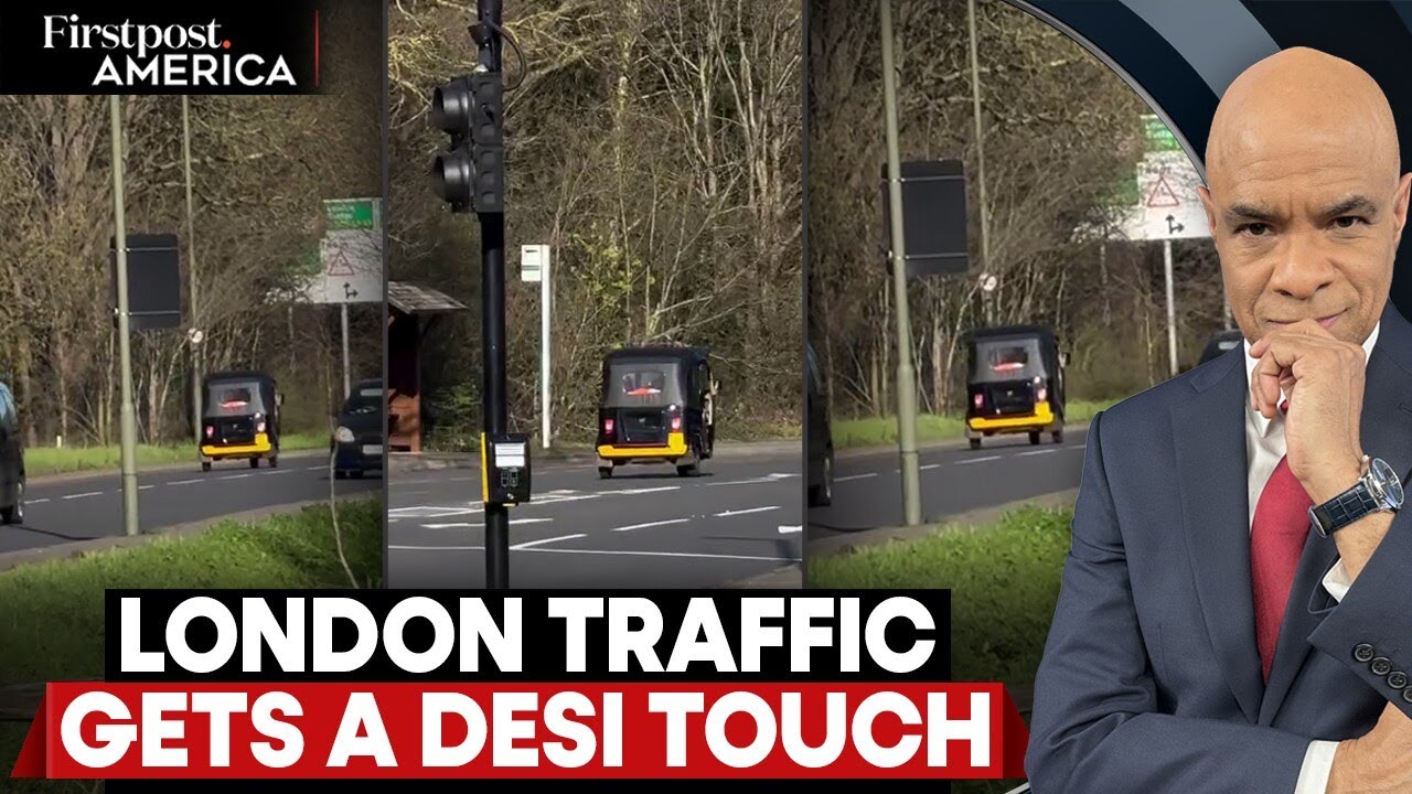 Indian Man Spots Auto-Rickshaw in London; Video Goes Viral | Firstpost America | N18G