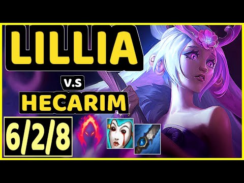 MINERVA (LILLIA) vs HECARIM - 6/2/8 KDA JUNGLE GAMEPLAY - BR Ranked GRANDMASTER