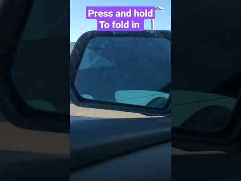 How to use power folding mirrors (if equipped)