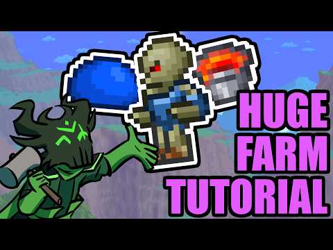 Multi Farm Tutorial! Over 12 Farms! | Terraria 1.4.5