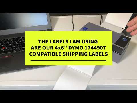 Rollo Label Printer Set Up And Shipping Label Print.