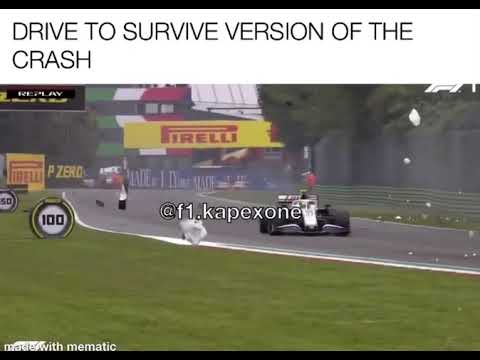 Drive To Survive version of the Bottas and Russell crash in Imola- f1.kapexone