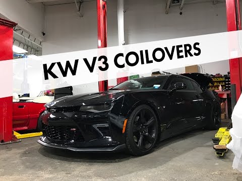 2017 Camaro SS KW Suspension V3 Coilovers Installed!