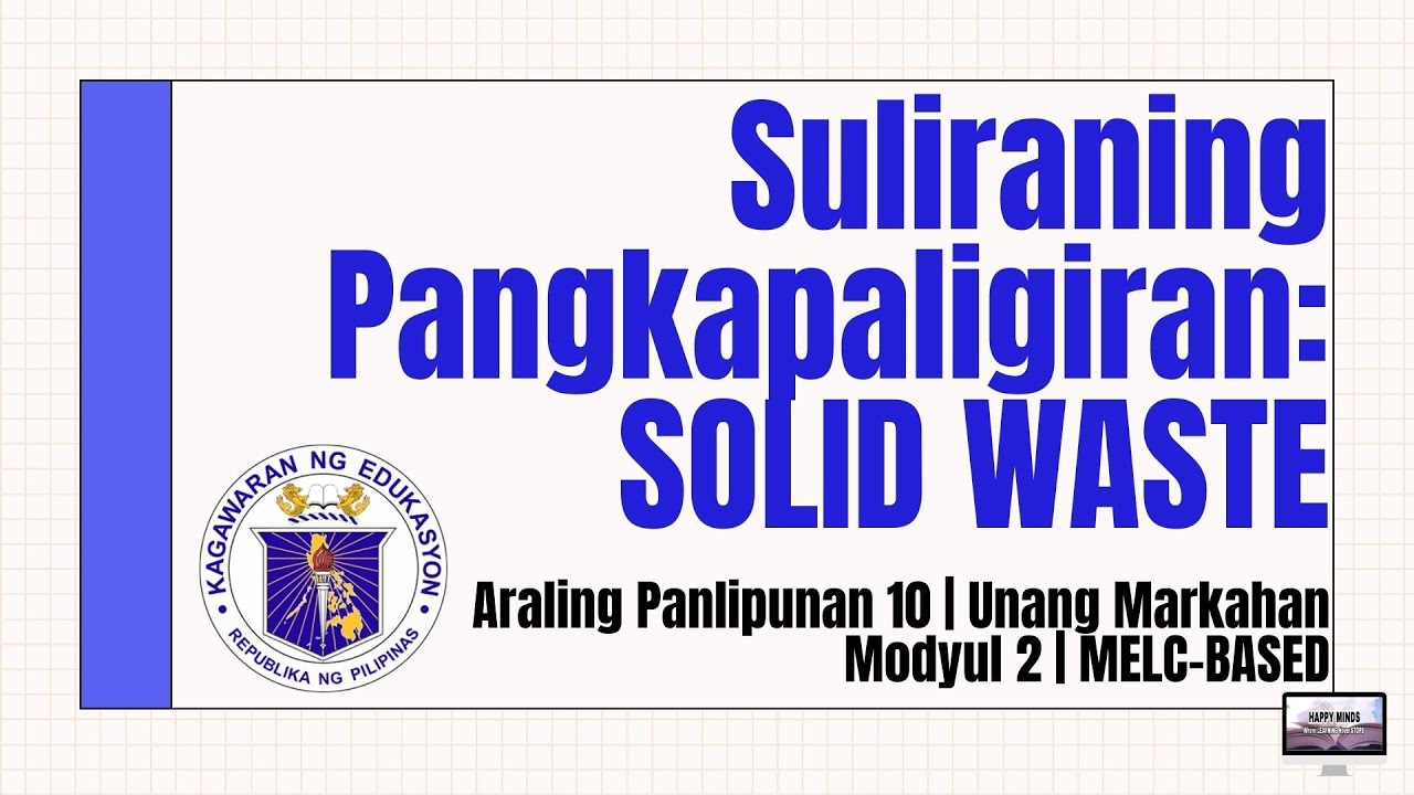 Putar video SULIRANING PANGKAPALIGIRAN: SOLID WASTE | Araling Panlipunan 10 | Unang Markahan | Modyul 2 sekarang SULIRANING PANGKAPALIGIRAN: SOLID WASTE | Araling Panlipunan 10 | Unang Markahan | Modyul 2