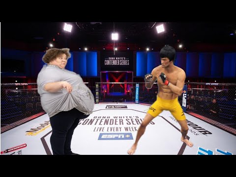 UFC4 | Bruce Lee vs Old She Sumo (EA Sports UFC 4) wwe mma